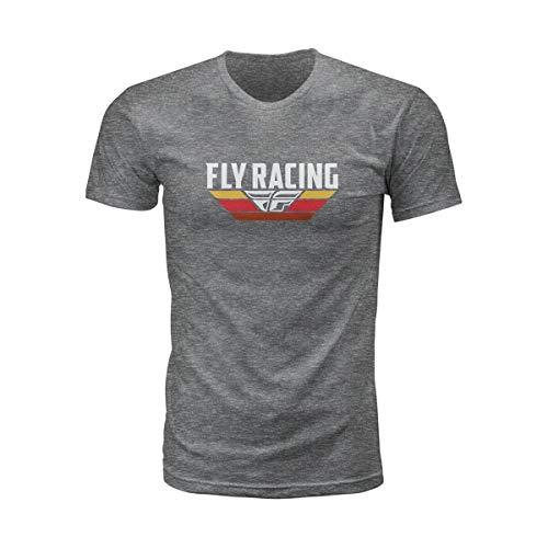 Fly Racing Voyage Tee (Dark Grey Heather) - 2XL