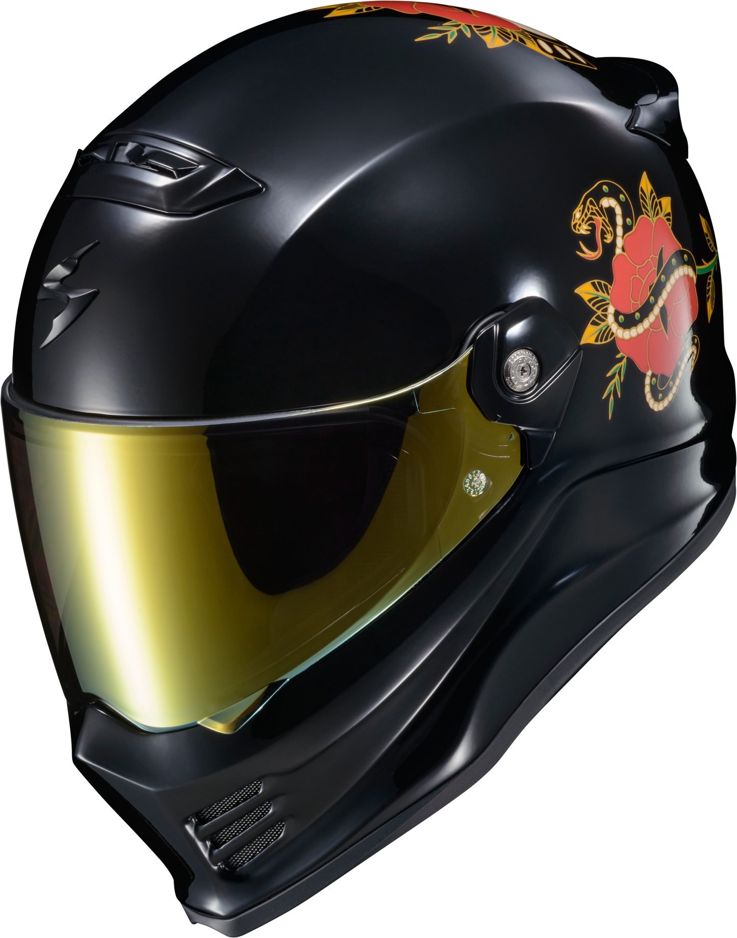 Covert Fx Full Face Helmet The Litas Gloss Black Sm