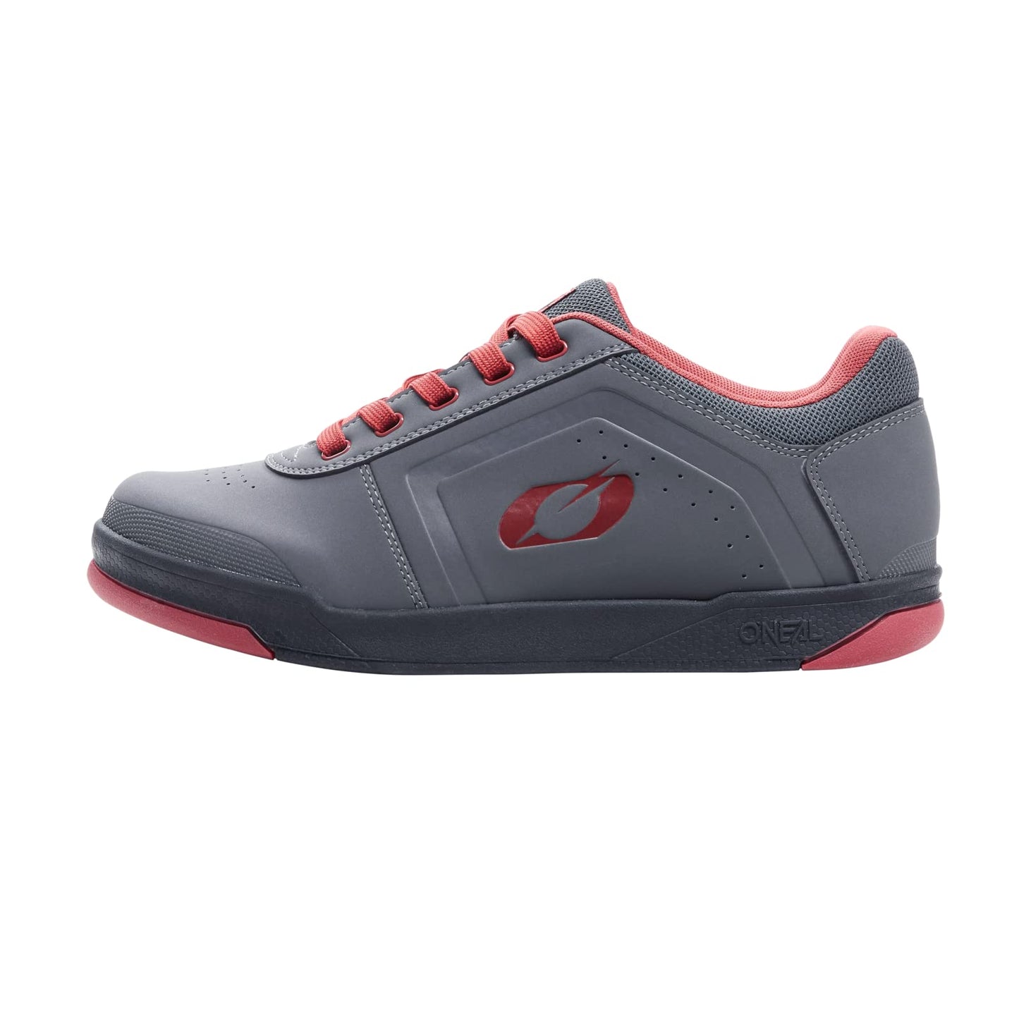 O'Neal Pinned Flat Pedal MTB Shoe V.22 (Gray/Red) 8 (41)