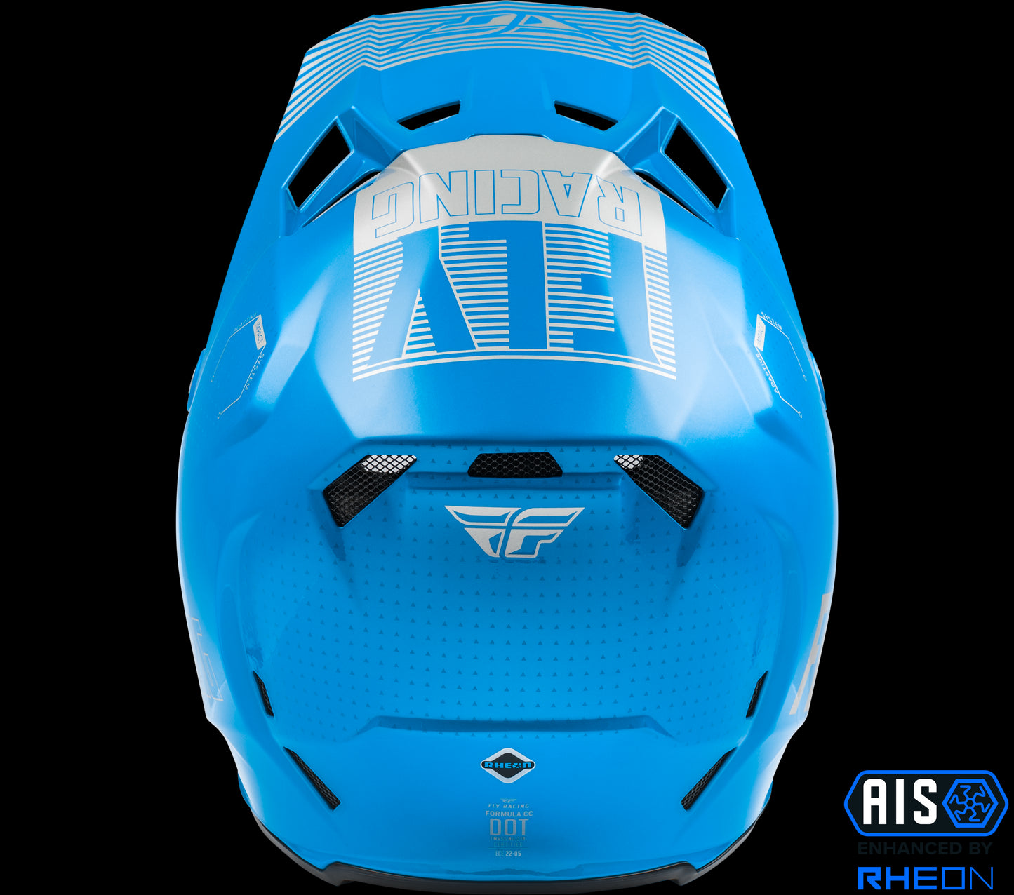 Fly Racing Formula CC Primary Helmet (Blue / Grey) - Large