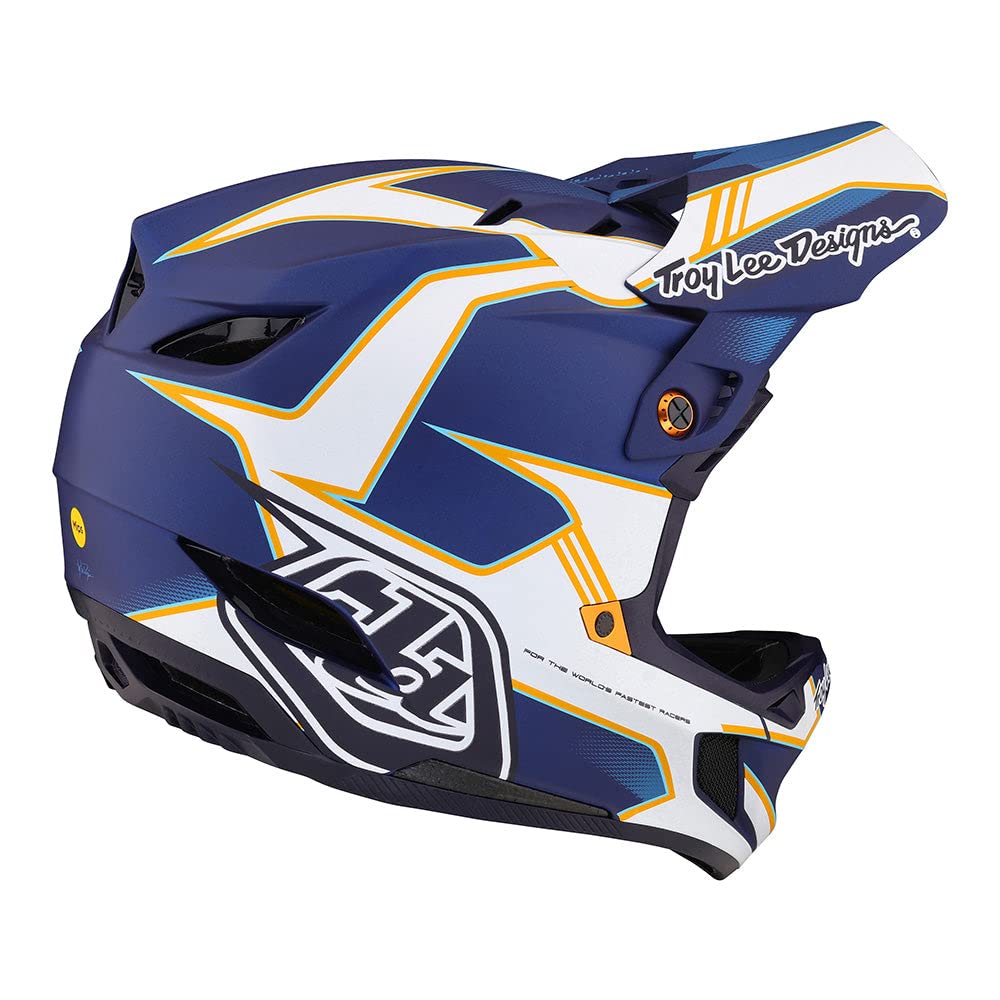 Troy Lee Designs D4 Composite Matrix Full Face Mountain Bike Helmet (Blue)