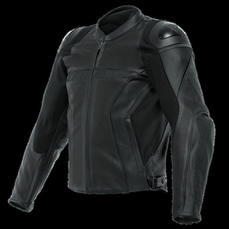 Dainese Racing 4 Leather Jacket Perforated - Black - Size 56 - Part Number: dai201533849-691-56