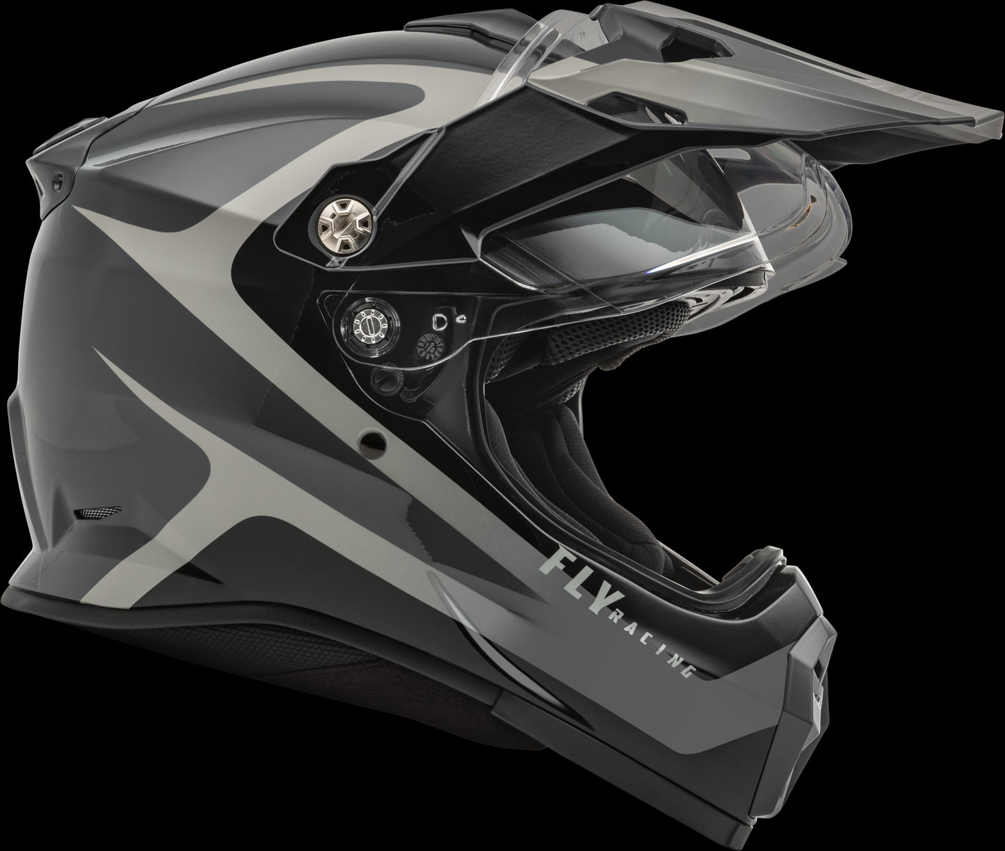 Fly Racing Trekker Pulse Helmet (Black / Grey) - XS