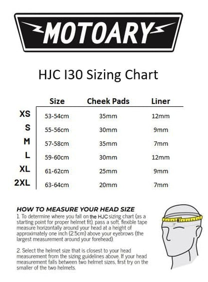 HJC i30 Helmet (Silver) - XS