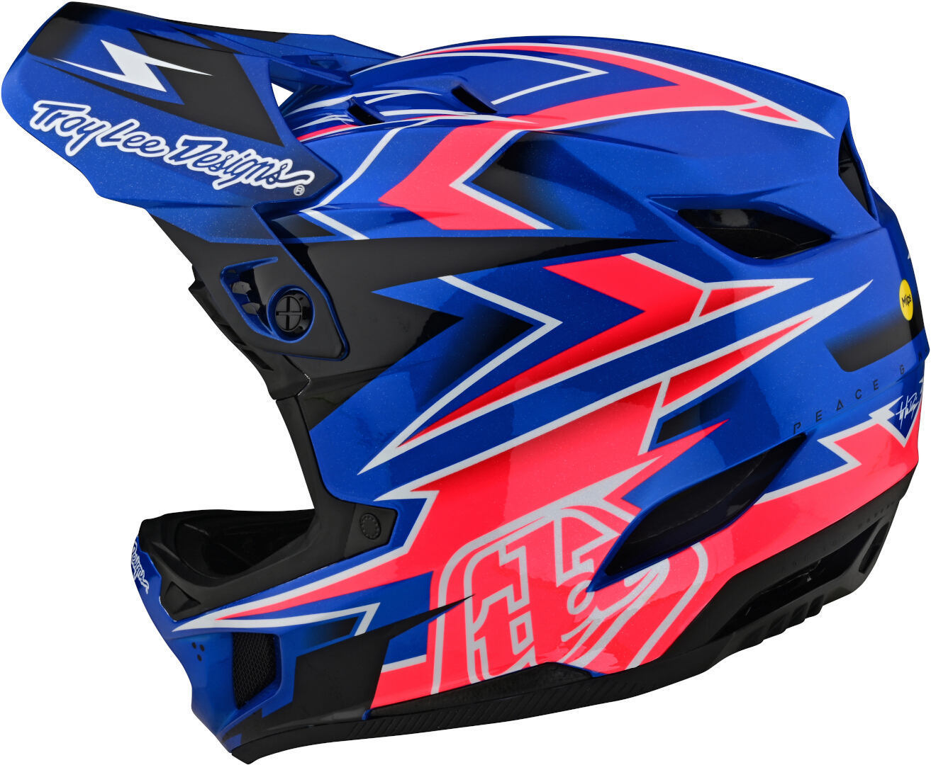 Troy Lee Designs D4 Composite Full Face Mountain Bike Helmet (Volt Blue)