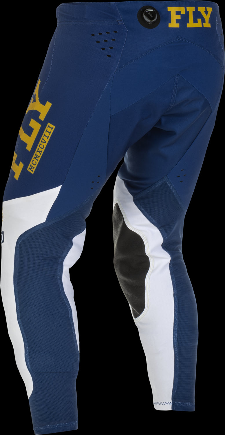 FLY Racing Adult Evolution DST Pants (Navy/White/Gold) Size 28