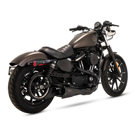 Vance & Hines 14-22 Sportsters Stainless 2-1 Upsweep Exhaust - Black (Part Number: vah47328)