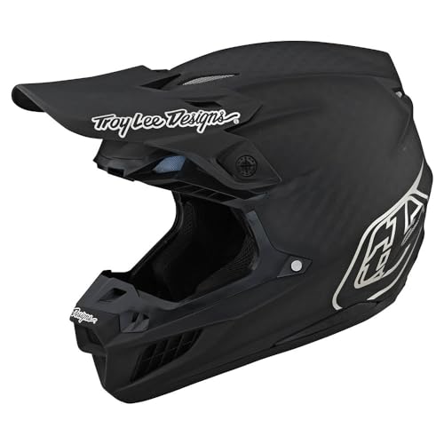 Troy Lee Designs SE5 Carbon Adult MX Helmet w/ MIPS (Stealth Black / Chrome)