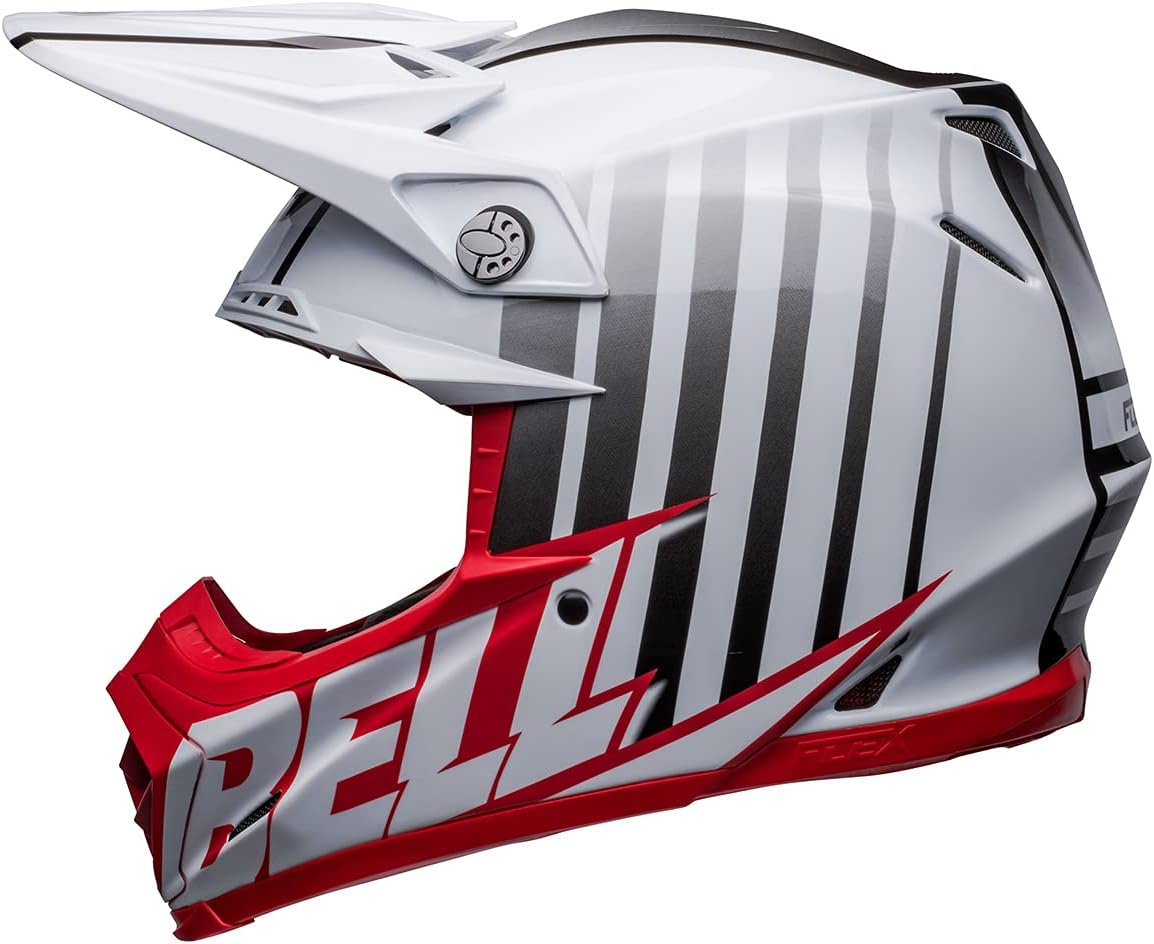 Bell Moto-9S Flex Helmets (Sprint Matte/Gloss Red/White)