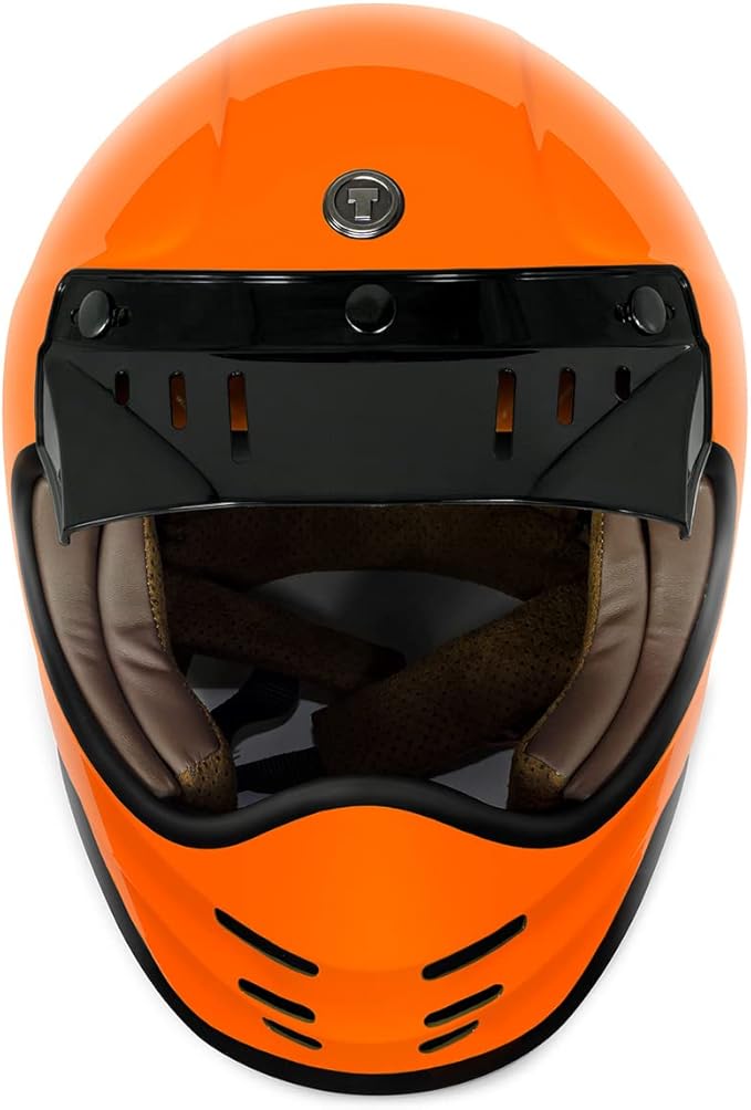 TORC T3 Retro Motorcycle Helmet (Gloss Orange)