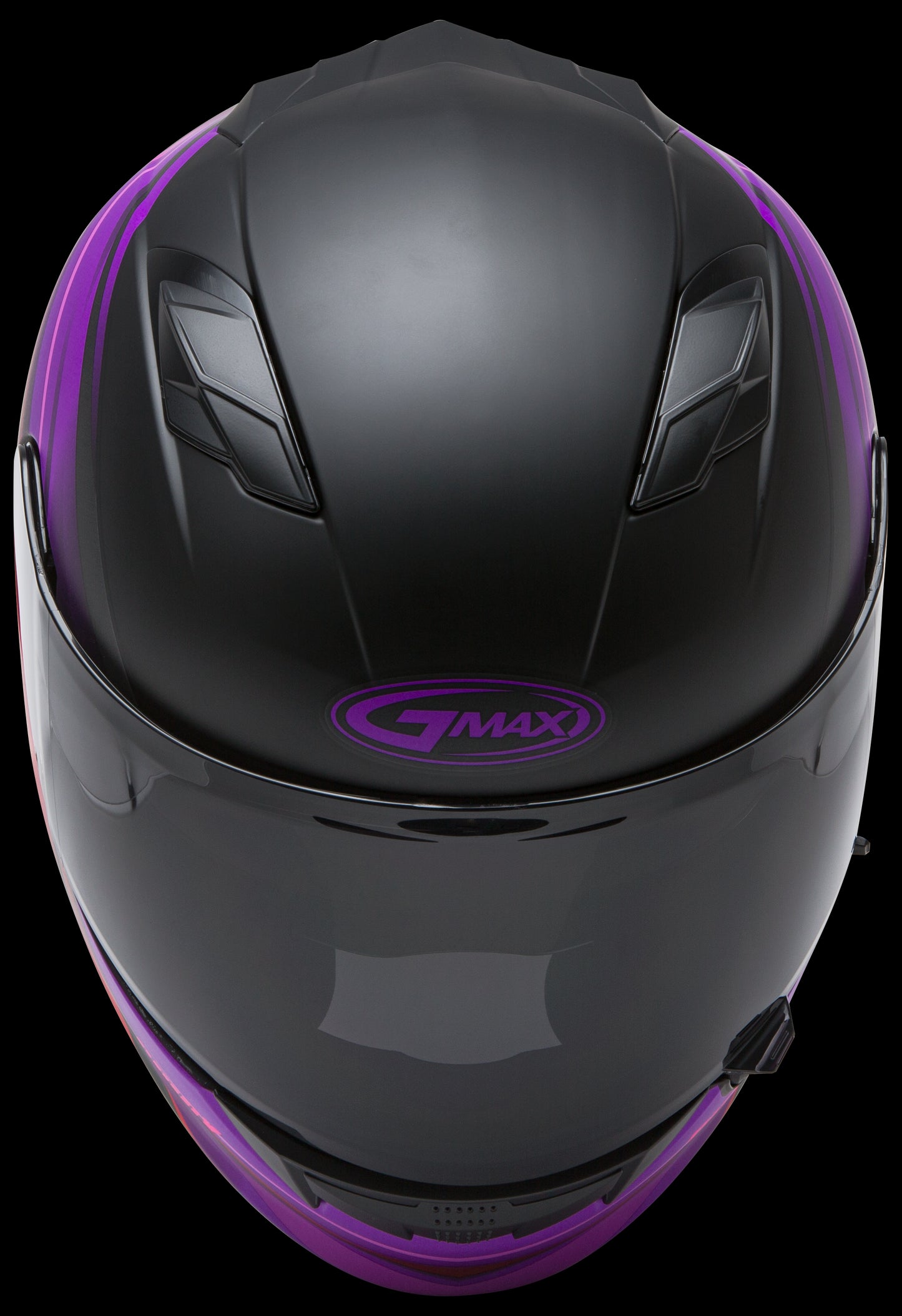 GMAX FF-98 Osmosis Motorcycle Helmet (Black/Purple/Red) - Large