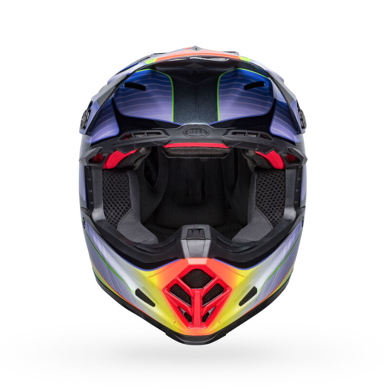 Bell Moto-9S Flex Helmets (Pro Circuit 23 Gloss Silver Metallic Flake)