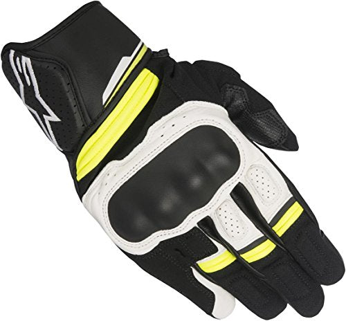 Alpinestars Booster Gloves (Black/White/Yellow) - 3XL