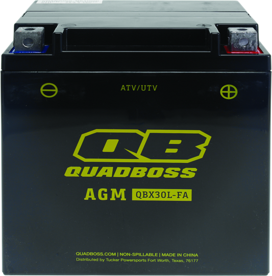 QuadBoss Maintenance-Free AGM Battery QBX30L-FA