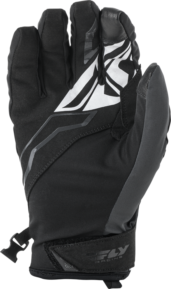 Fly Racing Youth Title Gloves (Black/Grey) - Youth Large