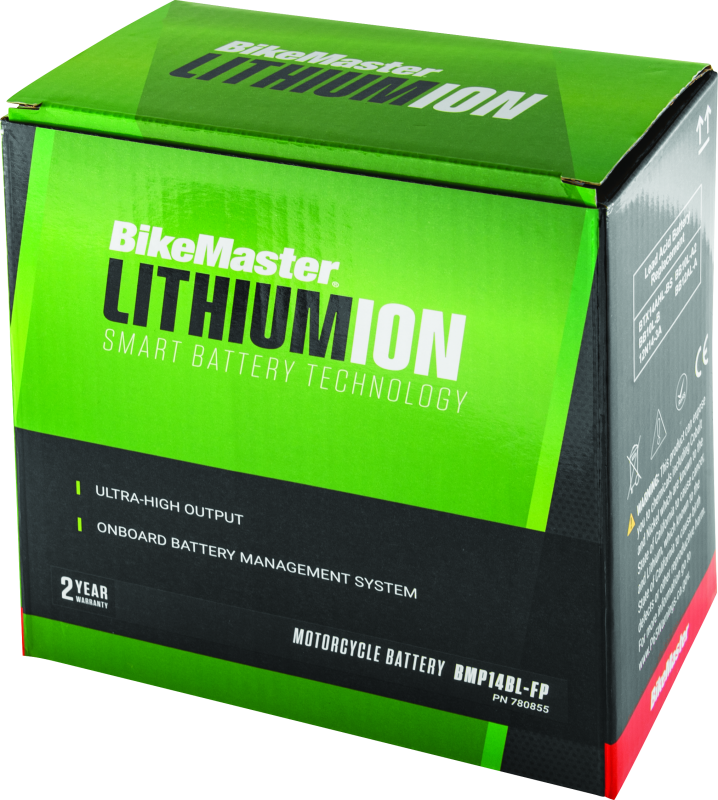 BikeMaster Lithium Ion 2.0 Battery BMP14Bl-FP