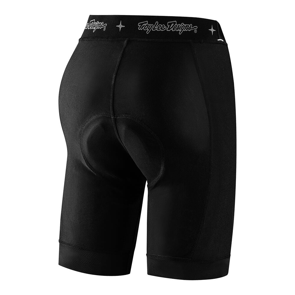 Troy Lee Designs Premium Womens MTB Inner Liner for Shorts (Solid Black)