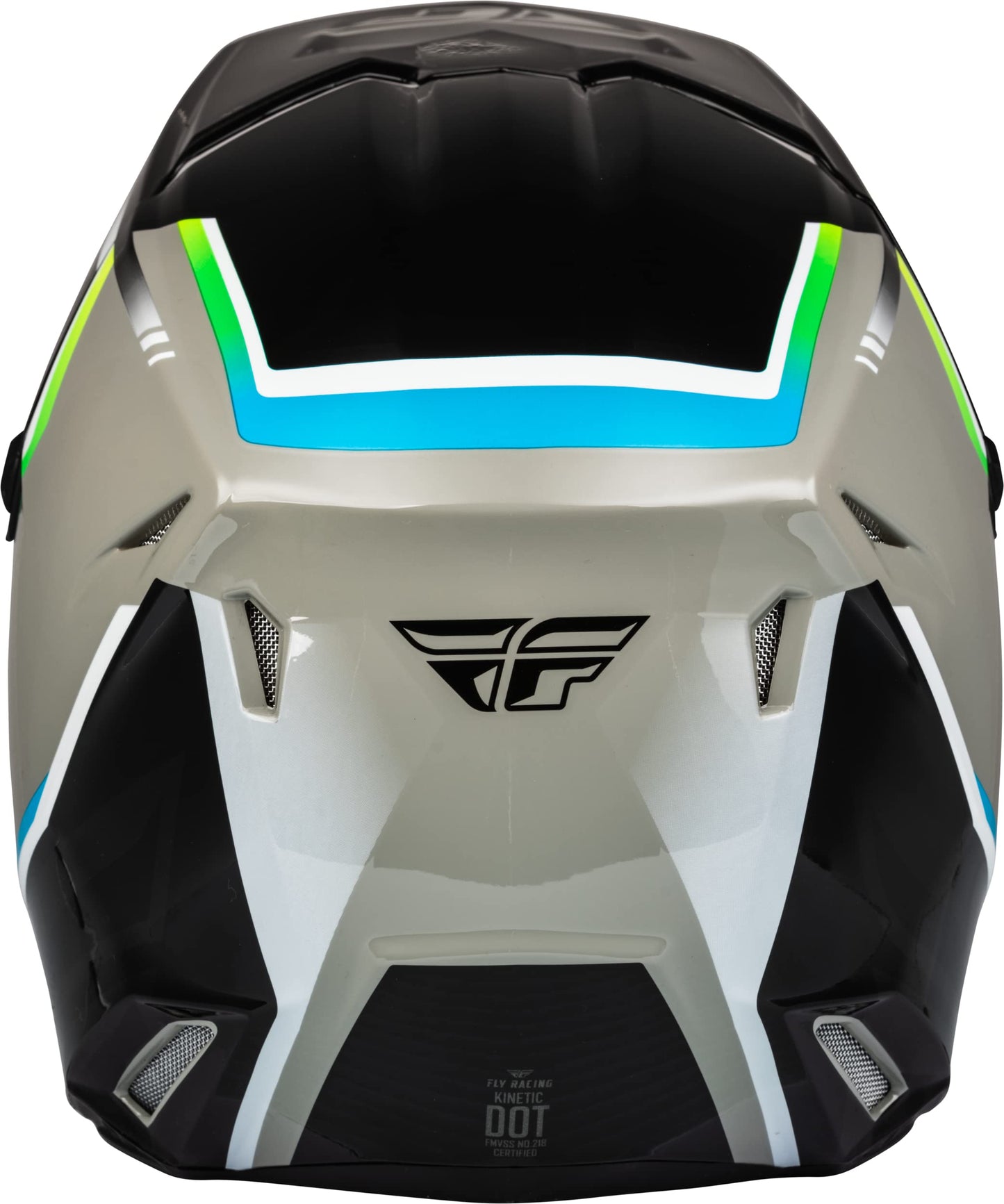 Fly Racing Kinetic Vision Helmet (Grey / Black) - Youth Small