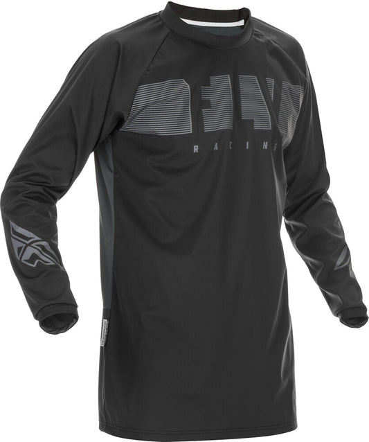 Fly Racing Windproof Riding Jersey (Black/Grey)