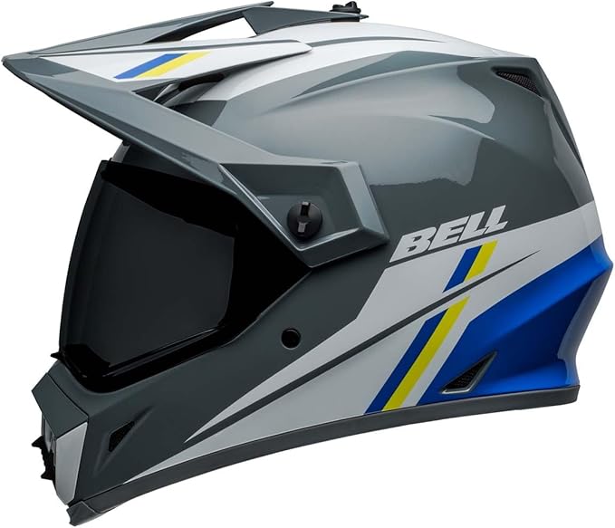 Bell MX-9 Adventure MIPS Helmet (Alpine Gloss Gray/Blue) - Small