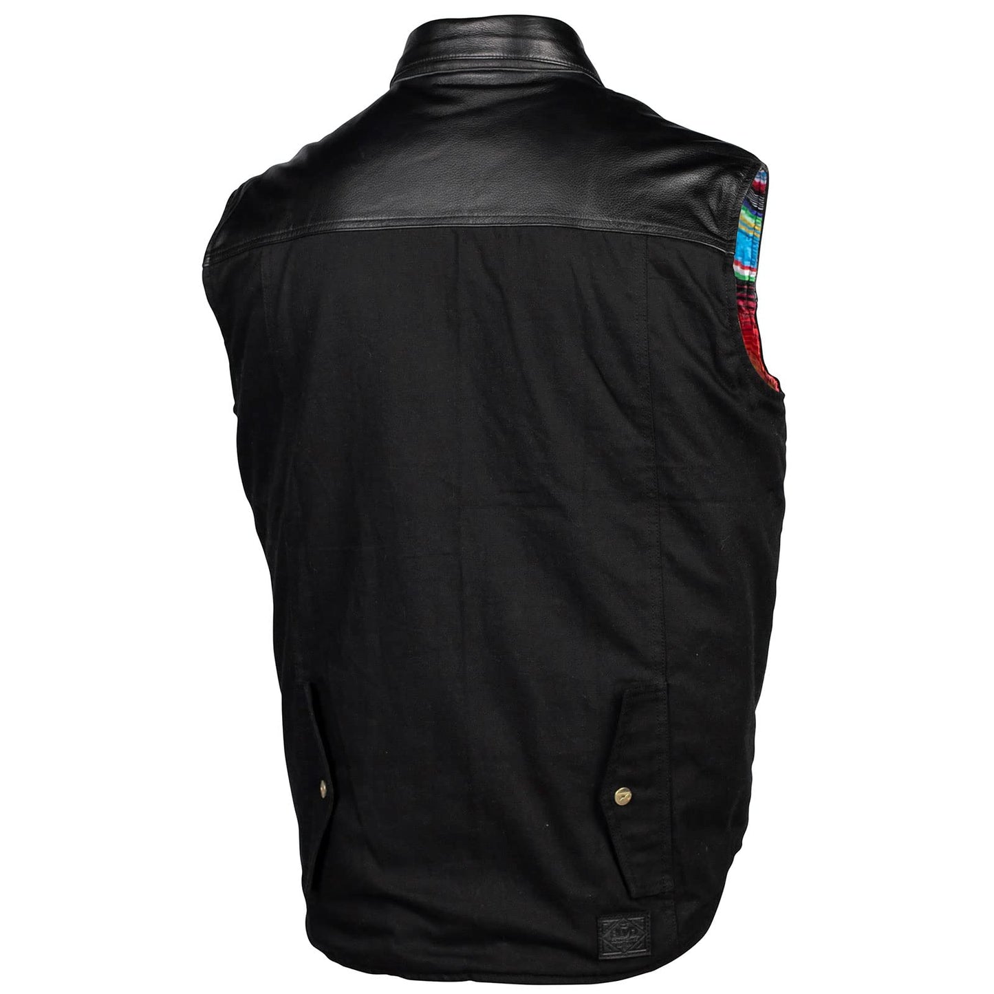 Cortech Bandito Leather Motorcycle Vest (Black) - 3XL