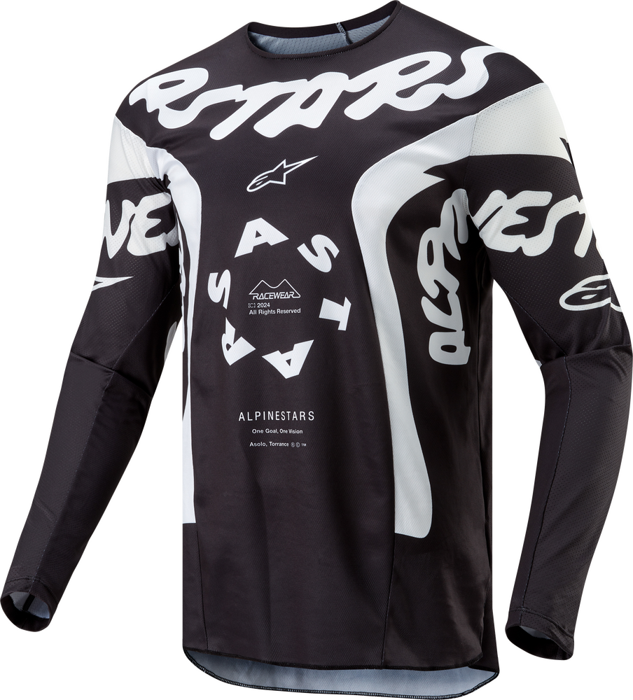 Alpinestars Men's Racer Hana MX Jersey (Black/White) - 2XL