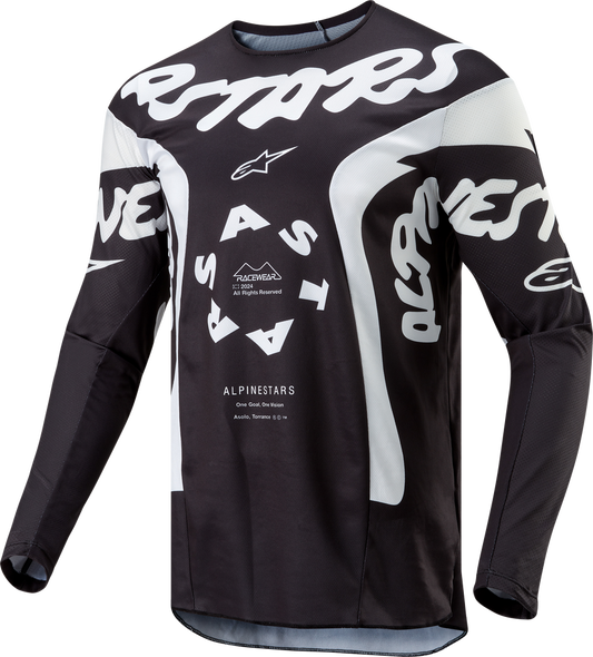 Alpinestars Men's Racer Hana MX Jersey (Black/White) - 2XL