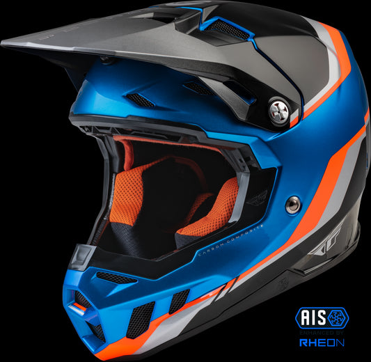 Fly Racing Formula CC Driver Helmet (Blue / Orange / Black) - Youth Large