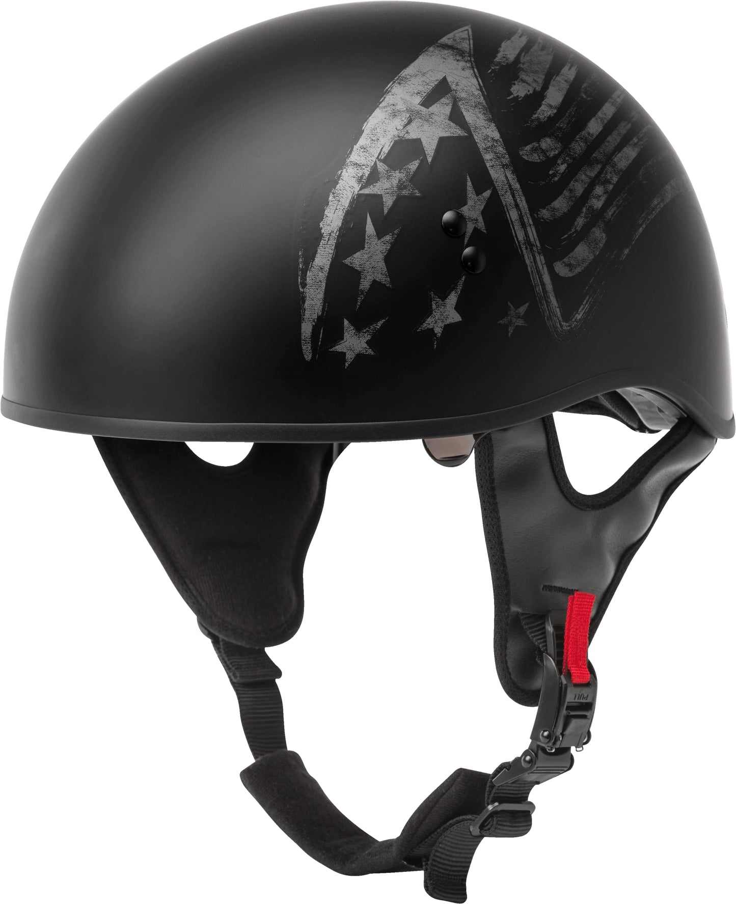 GMAX HH-65 Bravery Half Helmet (Matte Black/Gray) - XS