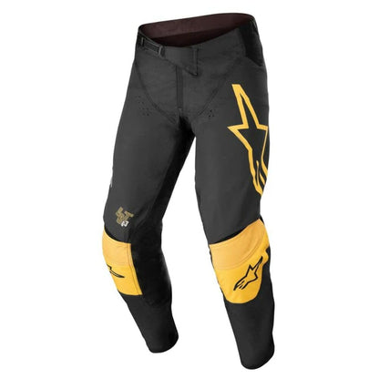 Alpinestars Techstar Factory Motocross Pants (Black/Yellow/Tangerine)