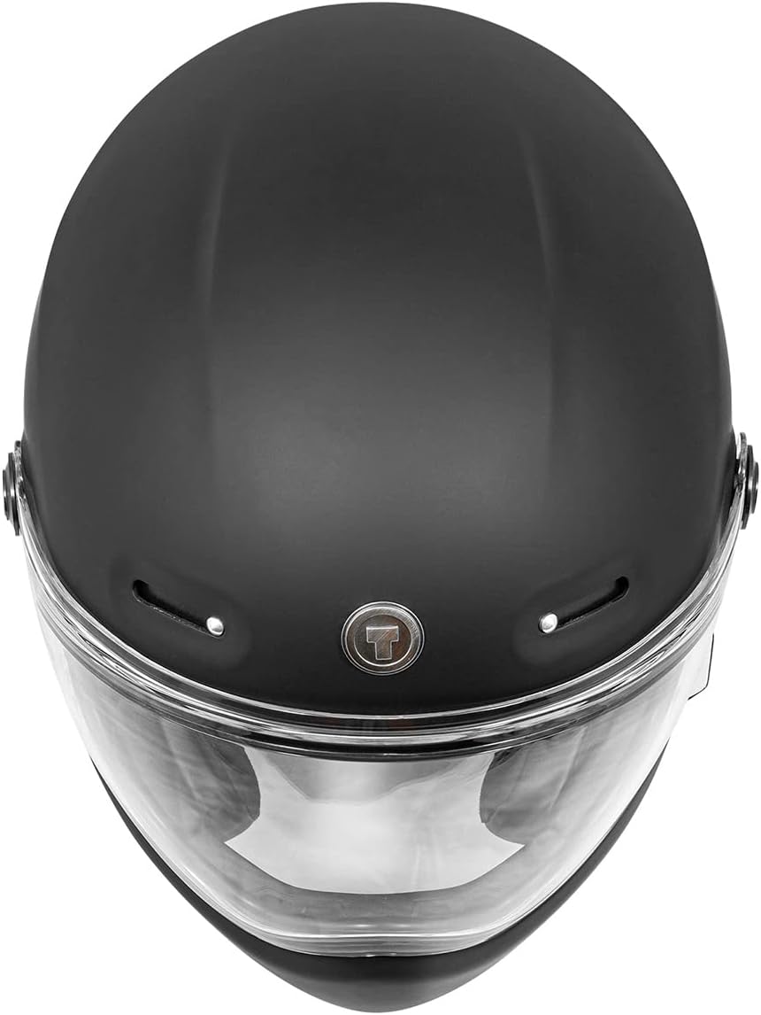 TORC T9 Retro Motorcycle Helmet (Matte Black)