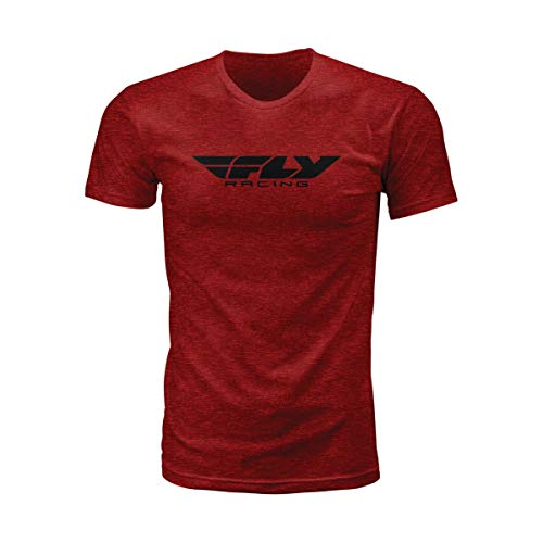 Fly Racing Corporate Tee (Black Red Heather) - 2XL