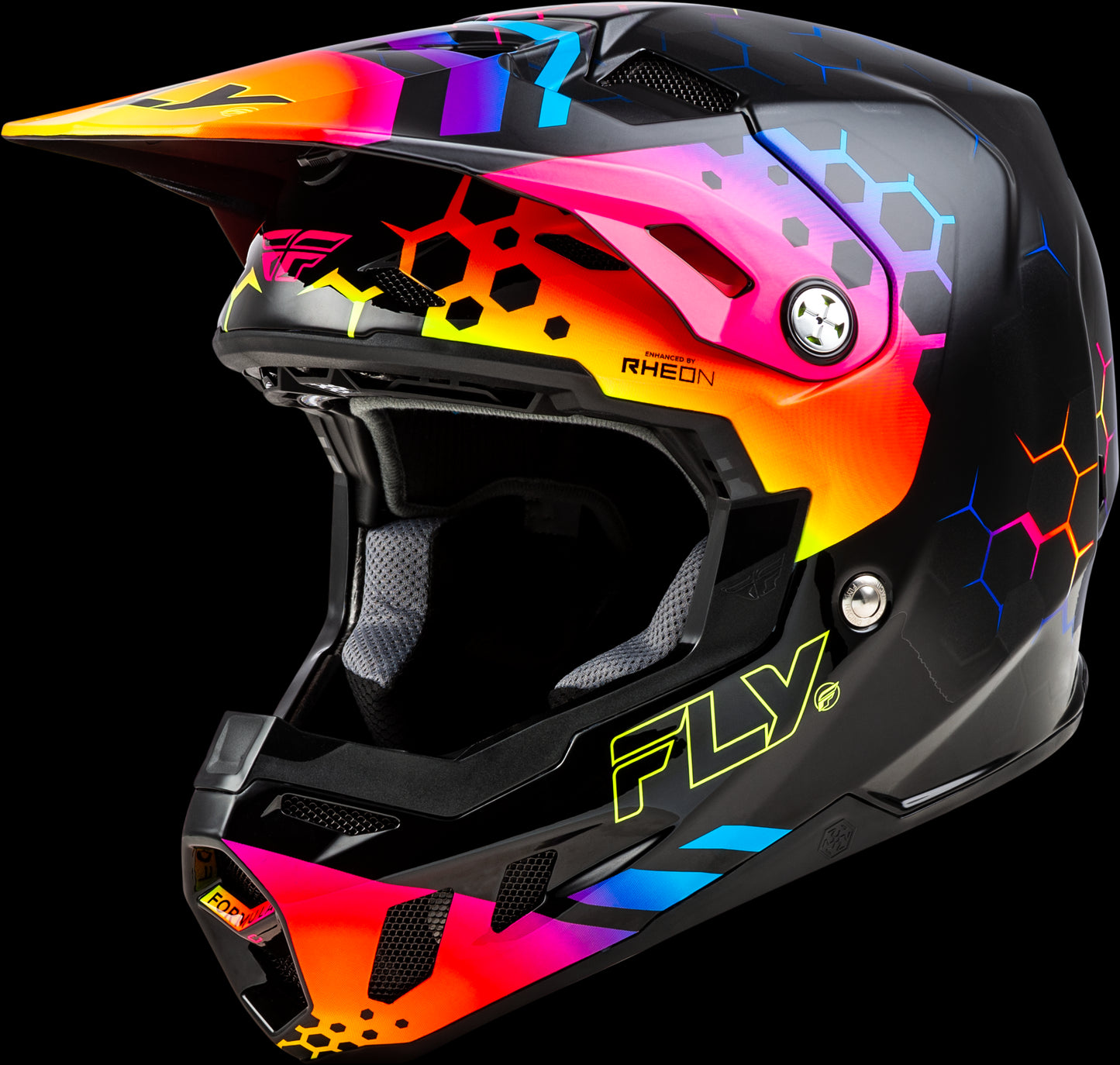 Fly Racing Formula CC Tektonic MX Helmet (Black/Sunset)