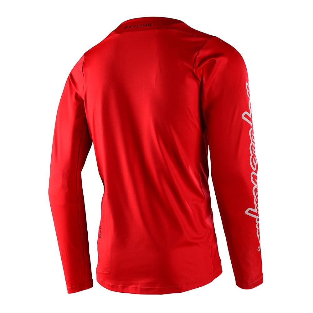 Troy Lee Designs Men's Skyline Long-Sleeve Chill Jersey (Iconic Fiery Red) - 2XL