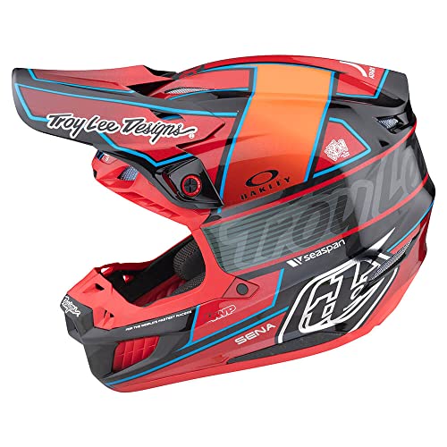 Troy Lee Designs SE5 Carbon Adult Motocross Dirt Bike Helmet W/MIPS (Red)