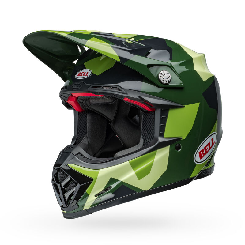 Bell Moto-9S Flex Helmets (Rover Gloss Olive Camo)