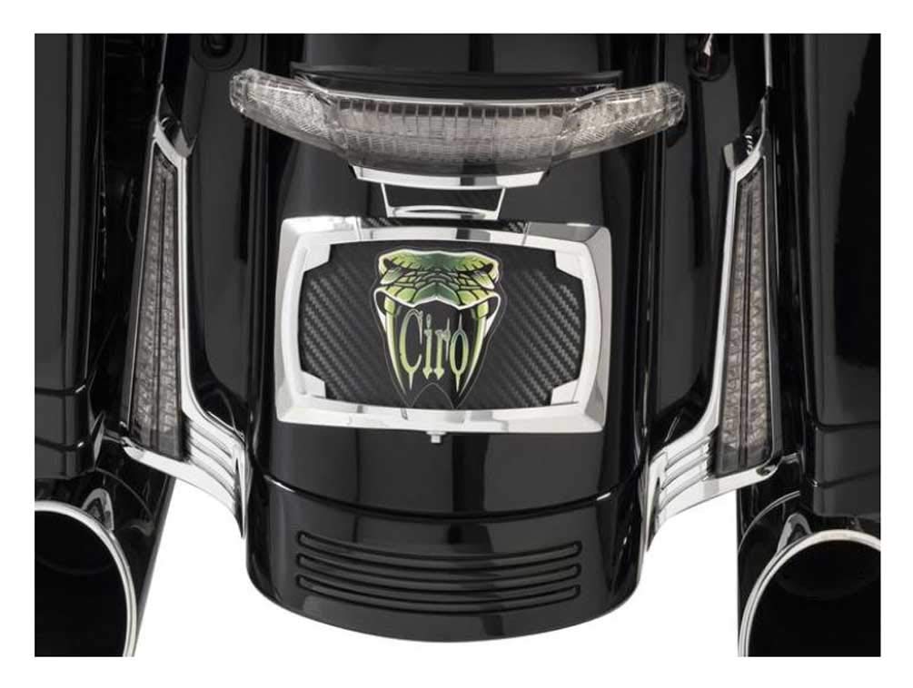 Ciro Filler Panel Lights for '14-UP Street Glide/Road Glide/Road King Special (Chrome w/ Light Smoke Lens) 40045