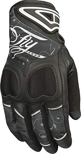 FLY Racing Women's Venus Motorcycle Gloves (Black/Grey)