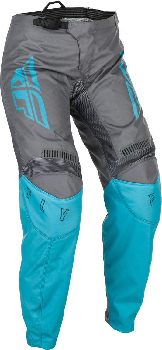 Fly Racing Women's F-16 Pants (Grey/Blue) - Youth 22