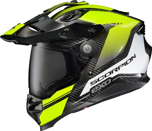 ScorpionEXO XT9000 Carbon Fiber Adventure Helmet (Trailhead Graphic Hi-Vis)