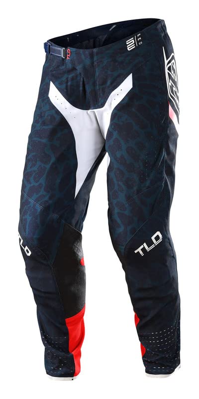 Troy Lee Designs SE Pro Offroad Racing Pants for Men (Fractura Navy/Red)