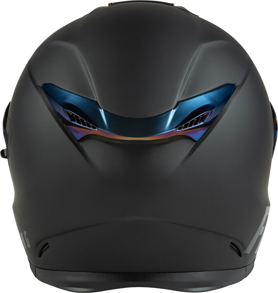 Fly Racing Sentinel Recon Helmet (Matte Black/Blue Chrome) - Small