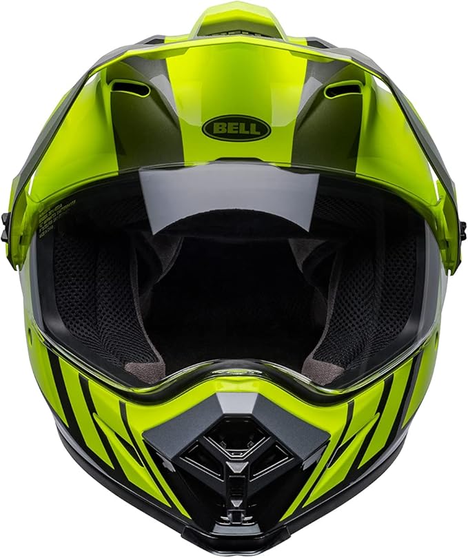 BELL MX-9 Adventure MIPS Adult Motorcycle Helmet (Dash Hi-Viz Yellow/Gray) - Large