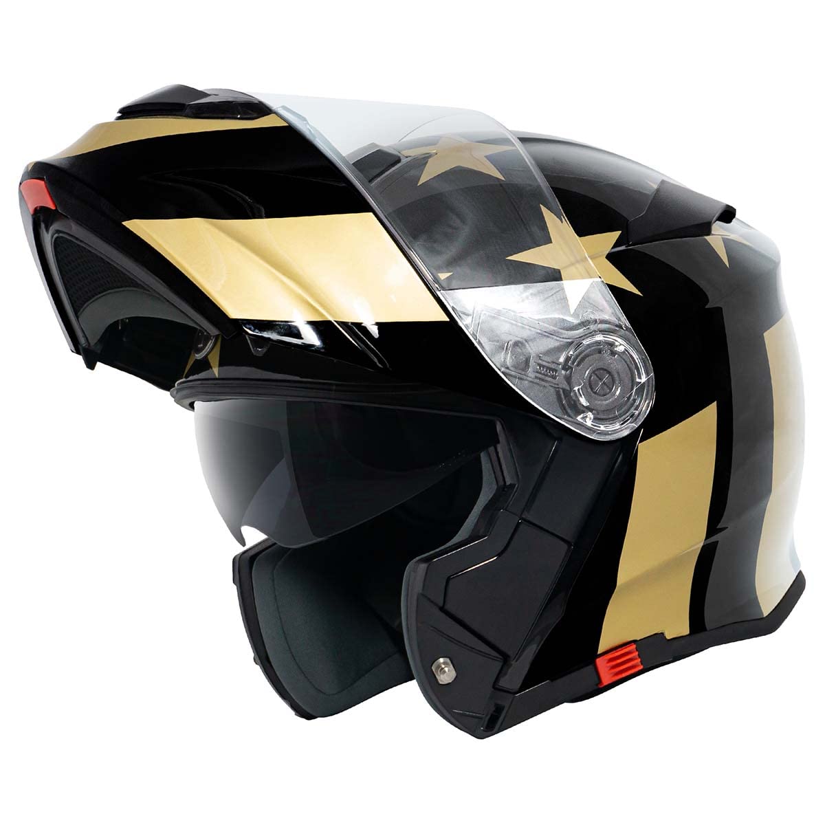 TORC T28B Bluetooth Integrated Motorcycle Helmet (Gold Star) - XL