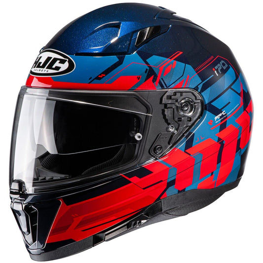 HJC i70 Alligon Helmet (Black/Red/Blue) - Small