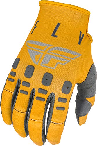 Fly Racing Kinetic K121 Riding Gloves (Mustard / Stone / Grey) - 3XL