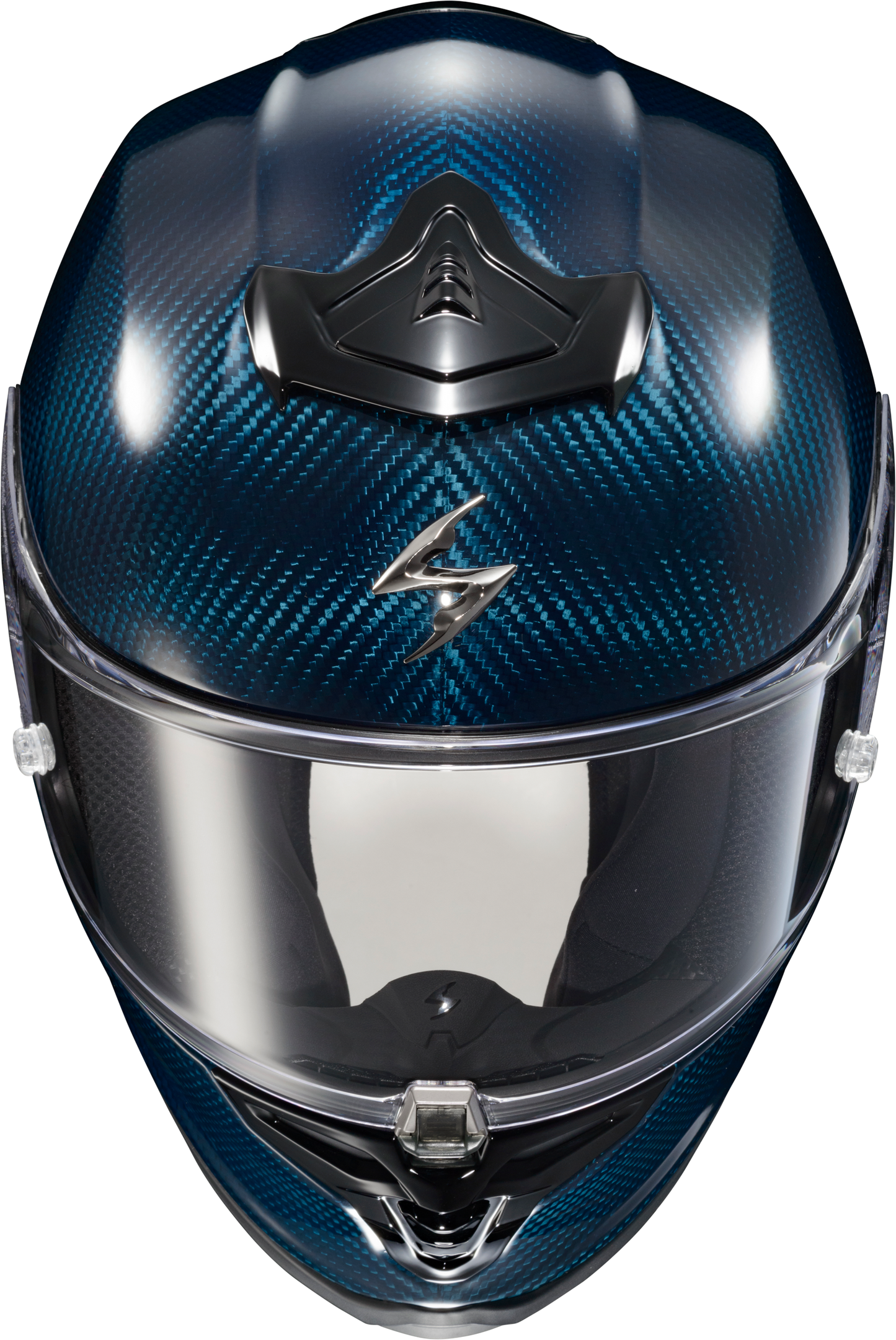 Scorpion EXO R1 Air Full Face Helmet Carbon Blue MD - R1C-0204