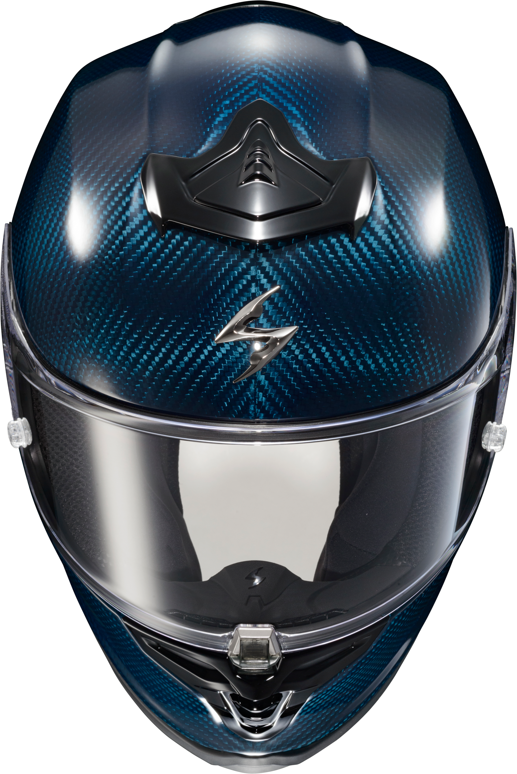 Scorpion EXO R1 Air Full Face Helmet Carbon Blue MD - R1C-0204