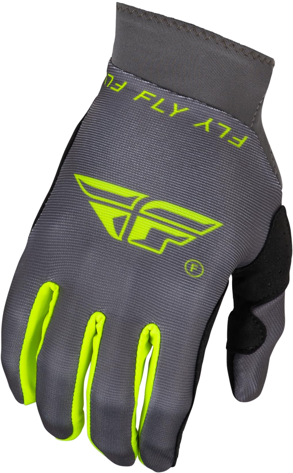 Fly Racing 2024 Youth Pro Lite Gloves (Charcoal/Hi-Vis) - Youth Large