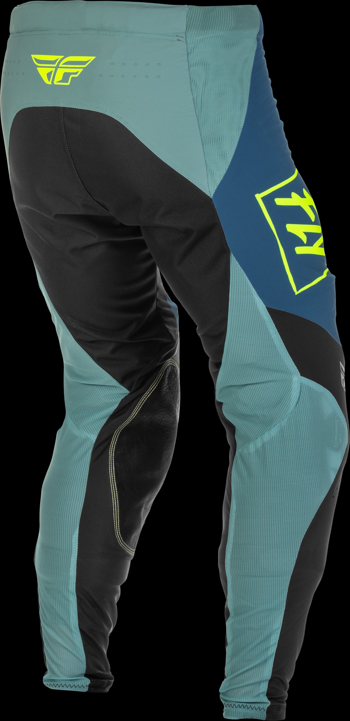 Fly Racing Lite Pants (Grey/Teal/Hi-Vis) Size 34